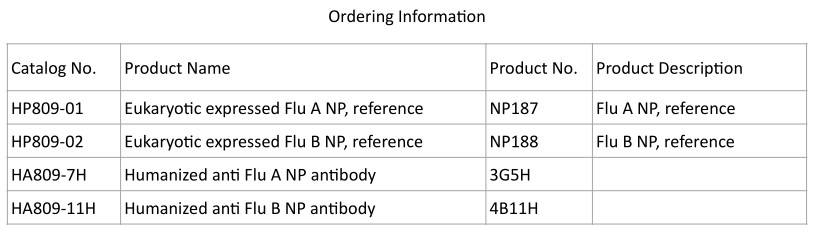 Influenza NP Protein